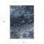 Tapis intérieur lavable abstrait bleu marine et bleu denim HomeRoots 10 pi x 14 pi