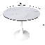 Table de salle à manger moderne à piédestal avec plateau en bois aggloméré durable et base en acier robuste - Parfait pour les cuisines et les salles à manger-1135786897-1135786911-1201321169