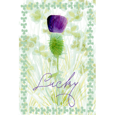 Lucky Shamrock I by Alicia Ludwig - Painting on Canvas