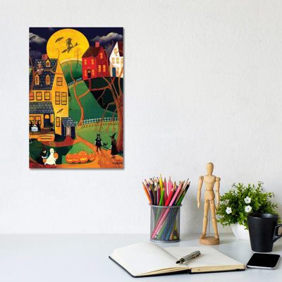 Impression d’art graphique, "Halloween Trick or treat" par Cheryl Bartley