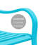 Banc de jardin d'extérieur en métal 49 po-1503033627