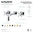 Kingston Brass Millennium Two-Handle 3-Hole Wall Mount Bathroom Faucet-50580055-113043150
