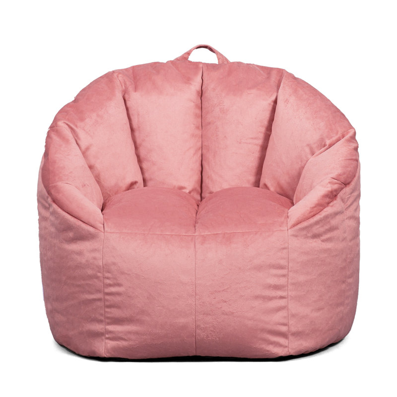 Standard Bean Bag Chair, Desert Rose 100% Polyester, Milano