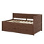 Lit de jour avec tiroirs et tablettes-443369925