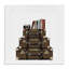 Toile de voyage, livres et bagages rétro, design par Amanda Greenwood-2035921895