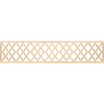 46 3/4"W x 10"H x 3/8"T Hadley Fretwork Moulding, Birch