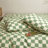 Grid Comforter Set Plaid Bedding Set 1 Checkered Comforter with Pillowcases-114984125-114984124
