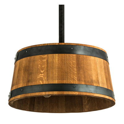 Luminaire suspendu baril whisky l 25 "