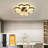 Ceiling Fan with Light, 20" Ceiling Fan with Remote Control, Modern Flush Mount Ceiling Fan, Flower Shape Fan Light for Bedroom, Living Room, Small LED Ceiling Light Fixture