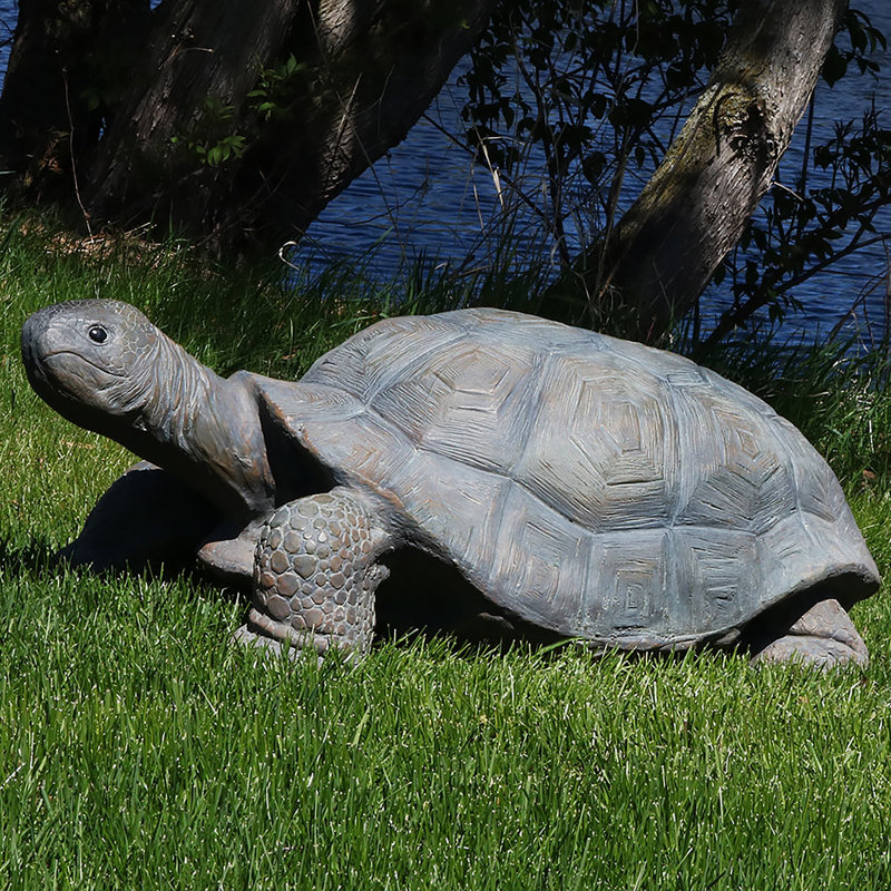 Statue de tortue d'extérieur en béton 30 po Gospodarczyk