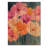 Abstract Geraniums In Summer Motion II - Geraniums Wood Wall Art - On Natural Pine Wood-363605597