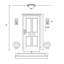 Lanterne murale d'extérieur à 3 ampoules Antionetta-709375758-709375756