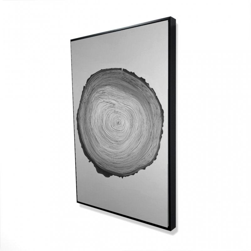 " Grayscale Round Wood Log "