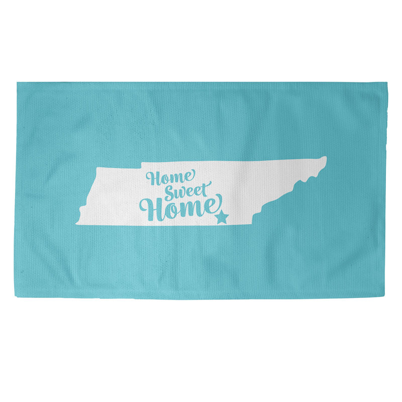 Tapis de maison bleu doux Chattanooga, Rectangle 3 pi x 5 pi