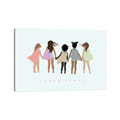 " Human Power With Capes " by Leah Straatsma Painting Print