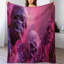 Jeté en flanelle de luxe rose clair Mummies Under-132998745
