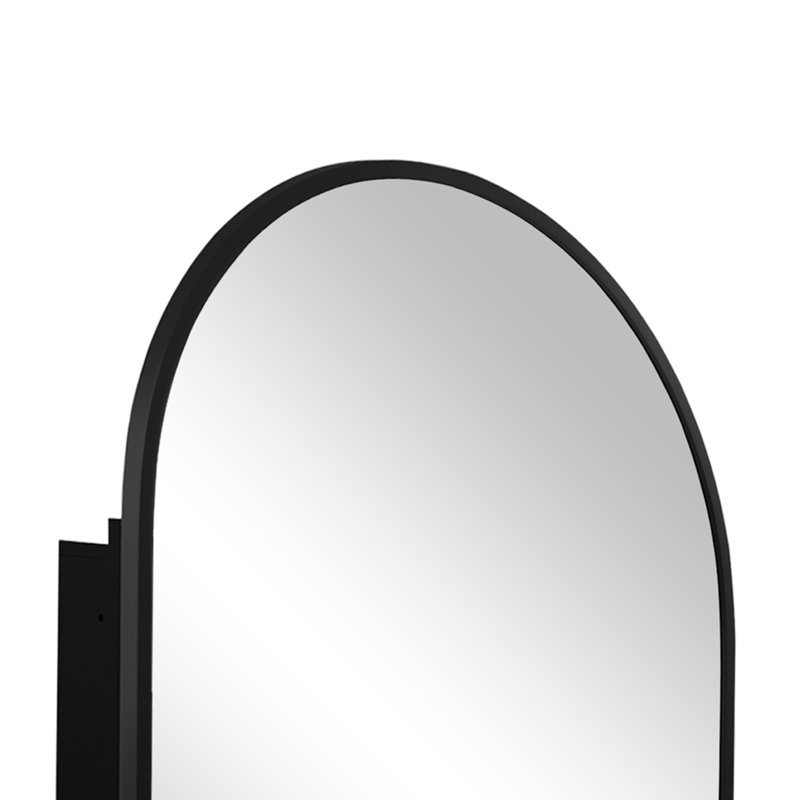 Armoire à pharmacie encastrée avec miroir H 36 po x l 24 po, Noir