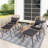 Giblin Wicker - Person Patio Conversation Set with Cushions-123700106-29520782