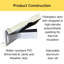 Modern Exterior Fibreglass Entry Front Door Textured with Vinyl Frame-114763783-114763784