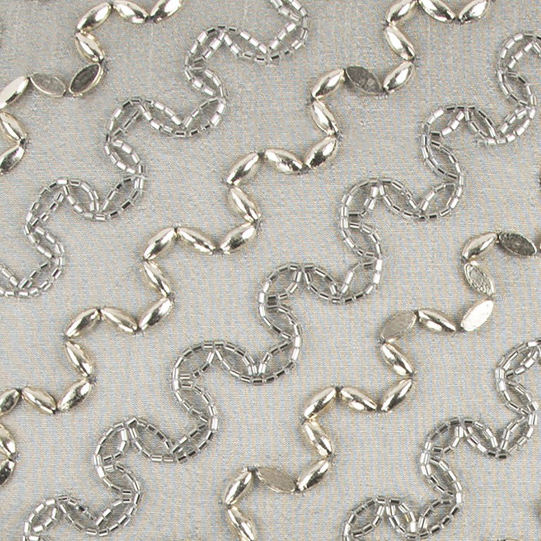 Sequined Cotton Throw Pillow