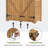 Outdoor 3 ft. W x 2 ft. D Solid Wood Lean-To Storage Shed-42138427