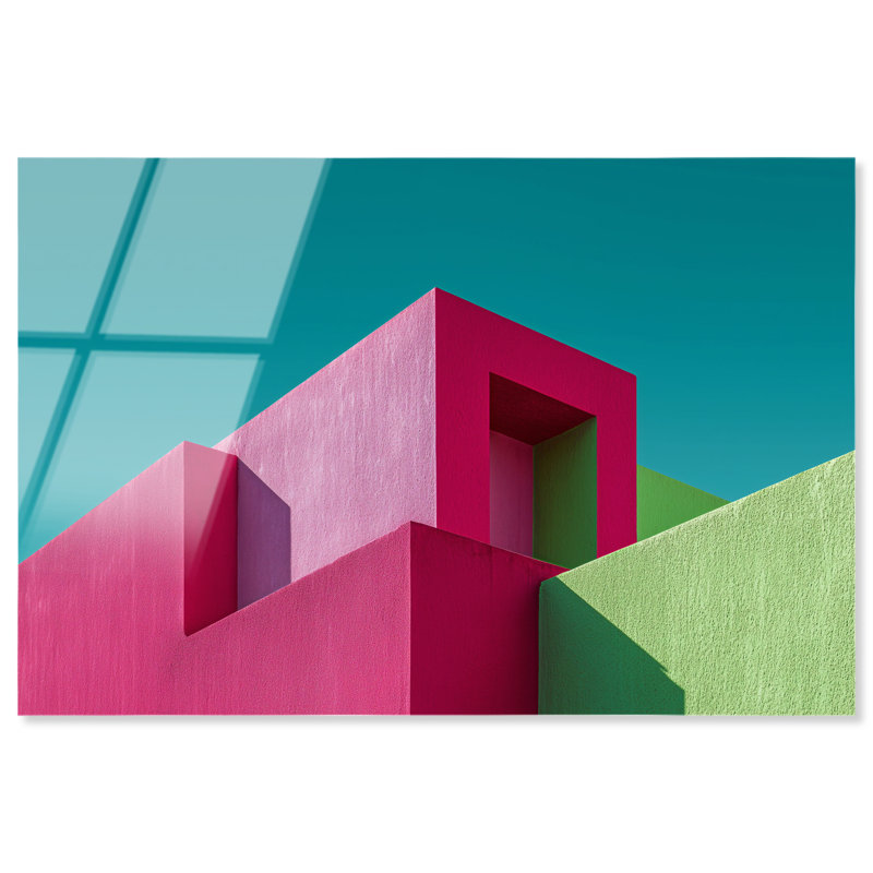 Aquamarine Angle II Print by Oliver Gal, 36"H x 24"W, High-Gloss Acrylic Print