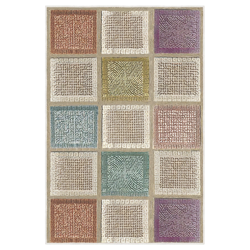Stylish Hall Carpet (2.6 x 4.9 ft), 100% Polyester, 0.3 in Pile Height | Non-Slip PVC Dot Underside, 3D Digital Printing | Machine Washable, Durable & Easy Care, Perfect for Entryways & Living Rooms