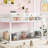 White Low Twin Over Bunk Bed, Floor Bed With , 2 - Way Usage, Space Saving, Storage Shelf, Easy Assembly, Construction Solid Wood For , White, Use, Design, Shelf-1045149092