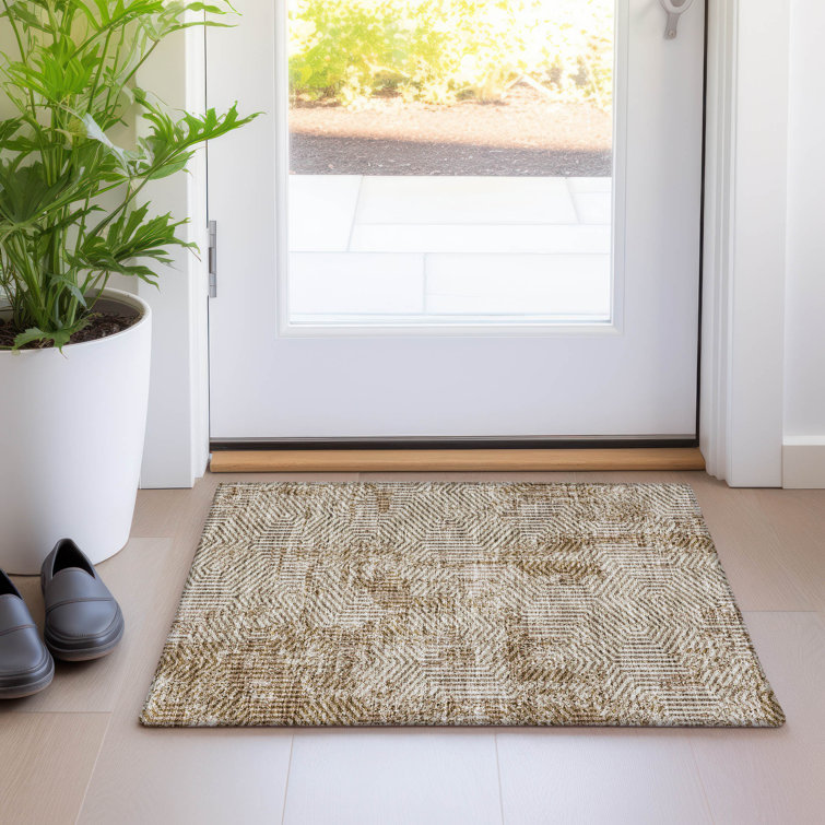 Premium Machine Washable Prisco Mocha Rug