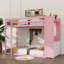 Twin Size Bunk Bed With 4 Storage Drawers, Hanging Rod, Light Bar, Integrated Shelves & Dual Ventilated Panels-7590672