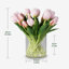 Silk Tulip Arrangement In Vase-198773888-198773903