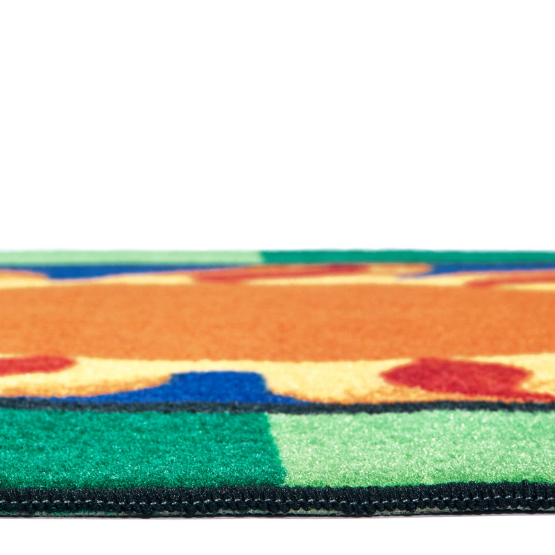 KID$Value Rectangle Machine Tufted Nylon Rug, Rectangle 3' x 4'6"
