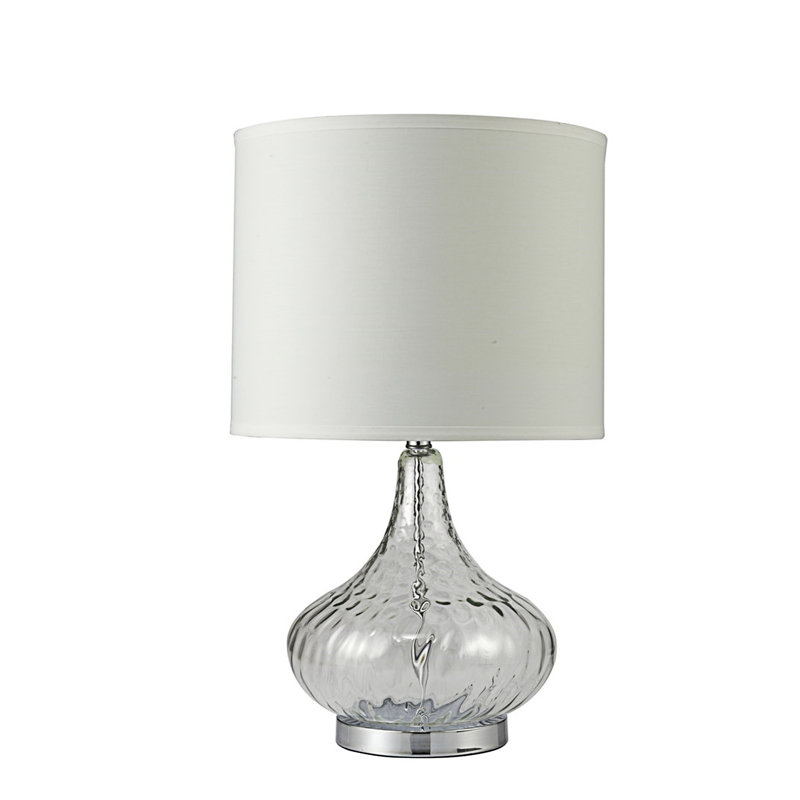 Lampe de table en verre