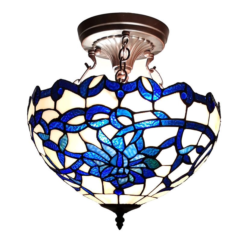 Little Sodbury Glass Semi Flush Mount