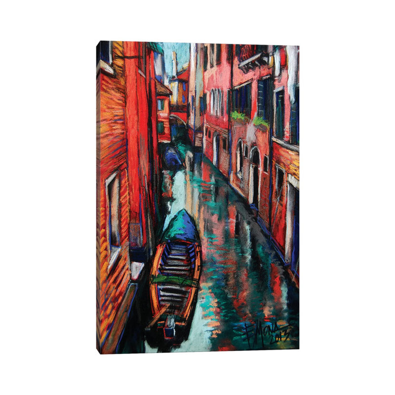 The Colors Of Venice by Mona Edulesco - Wrapped Canvas Gallery-Wrapped Canvas Giclée, 66.04 cm H x 45.72 cm W x 3.175 cm D