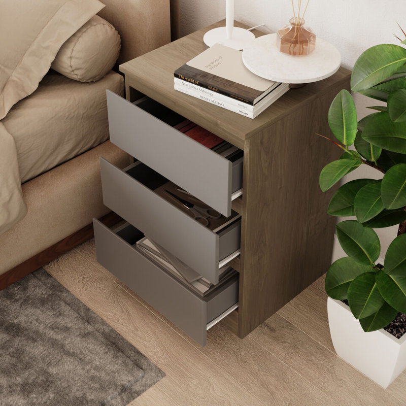 Rolon Solid Wood 40cm W 3 - Drawer Chest of Drawers