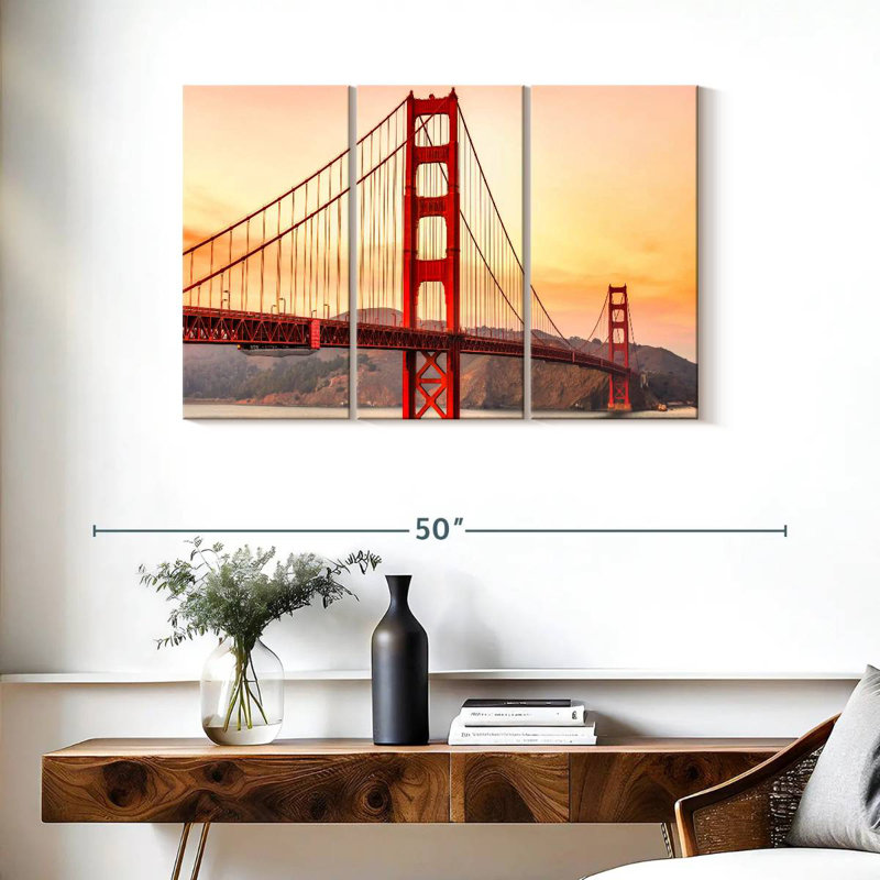 Lilie Golden Gate Bridge Structure, 24" H x 38" W