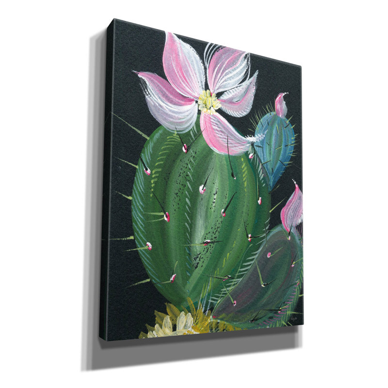 «Cactus 1» par Kristy riz, art mural sur toile, 26 po x 34 po