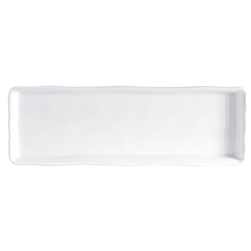 Plateau en mélamine biologique, Blanc, H 1,62 po x l 14 po x P 6,5 po