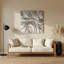 Art mural gris Biomorphic Abstraction 80-352333271