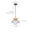 Luminaire suspendu noir à 1 lumière Makrina-765452771