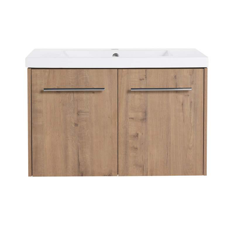 Armoire de salle de bain avec lavabo, portes à fermeture douce, conception à fixation flottante, 30"