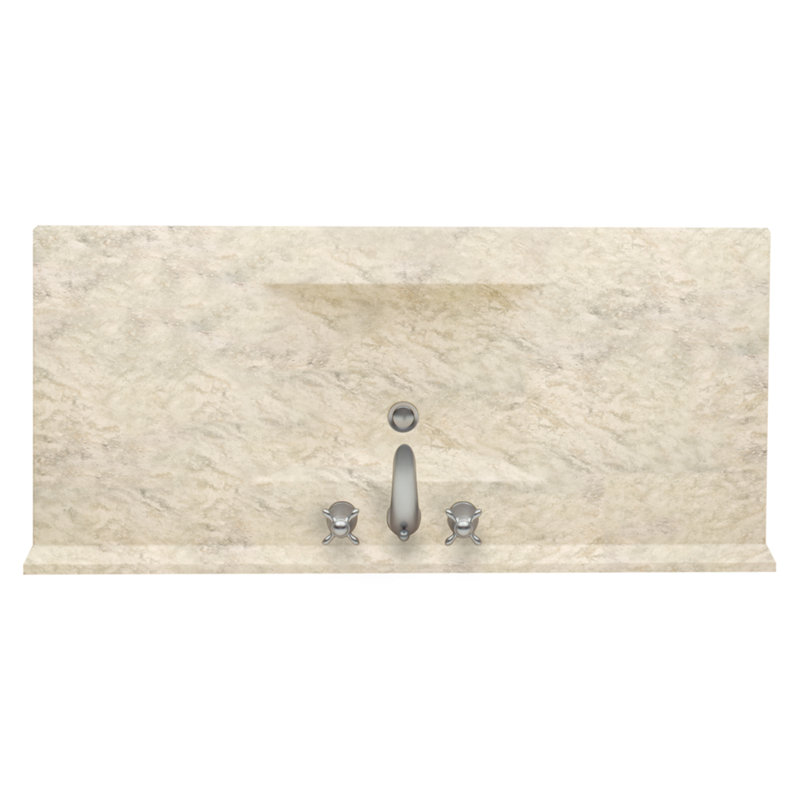 Plateau de meuble-lavabo simple 43 po Contour, OS