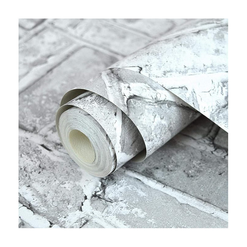 Chandris Brushed Texture Grey Living Spaces & Feature 10m x 53cm Wallpaper Roll