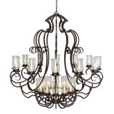 72"W CUSTOM 24LT CHANDELIER