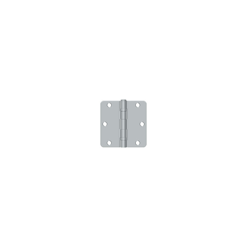 64'' x 64'' Steel Surface Mount Hinge, Brushed Chrome
