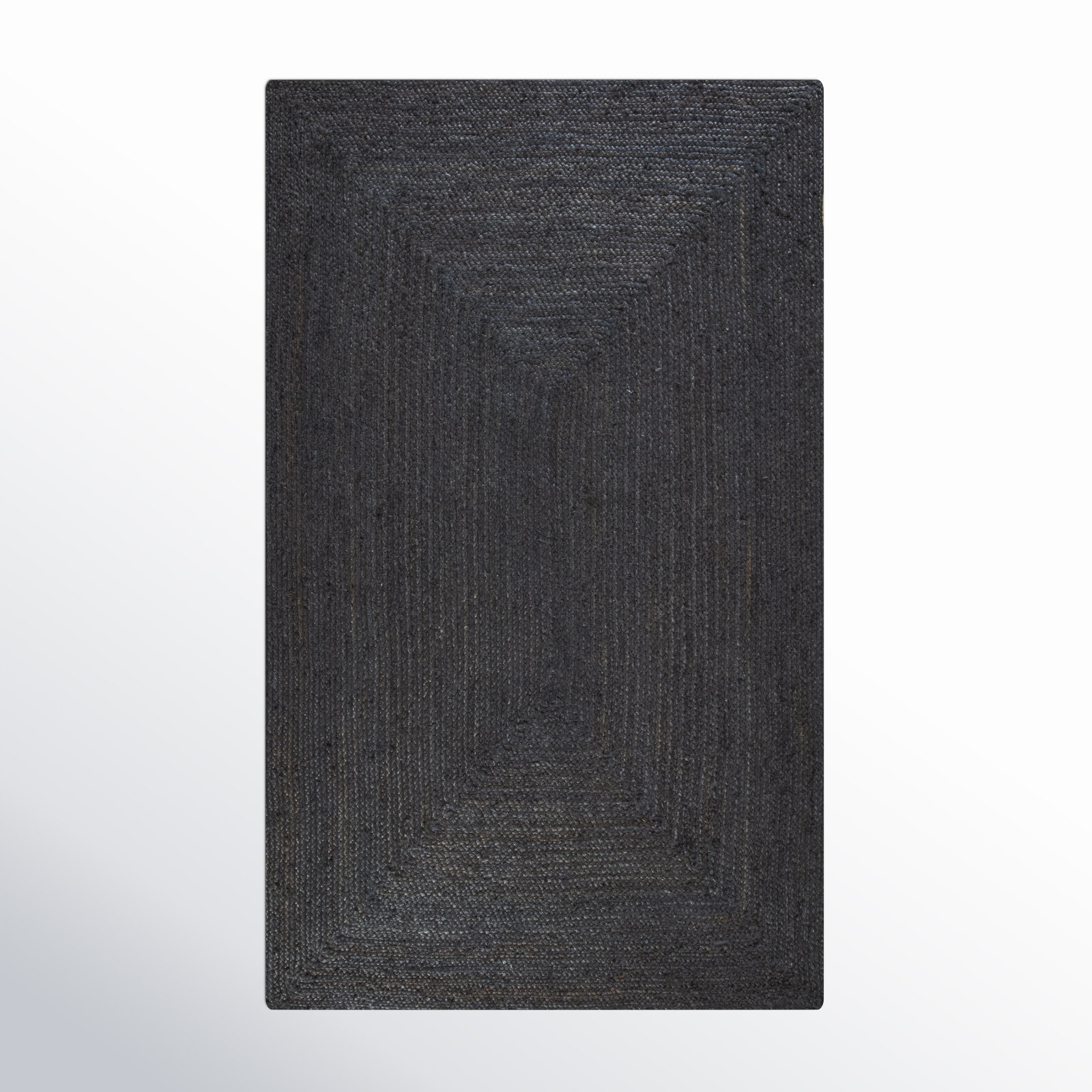 Gage Handmade Jute / Sisal Black Rug, Rectangle 3' x 5'
