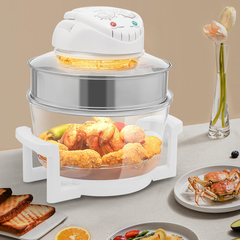 17.96 Qt. Glass Air Fryer