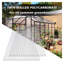 Ensemble de 6 panneaux de serre en polycarbonate à double paroi - Toiture incassable pour toitures de patio et abris de jardin