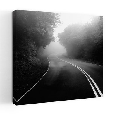 Route de montagne, paysage contemporain abstrait, art naturel